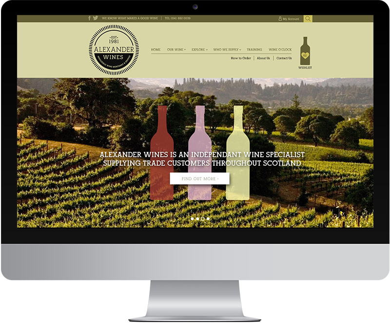 Customised WordPress website for wine supplier